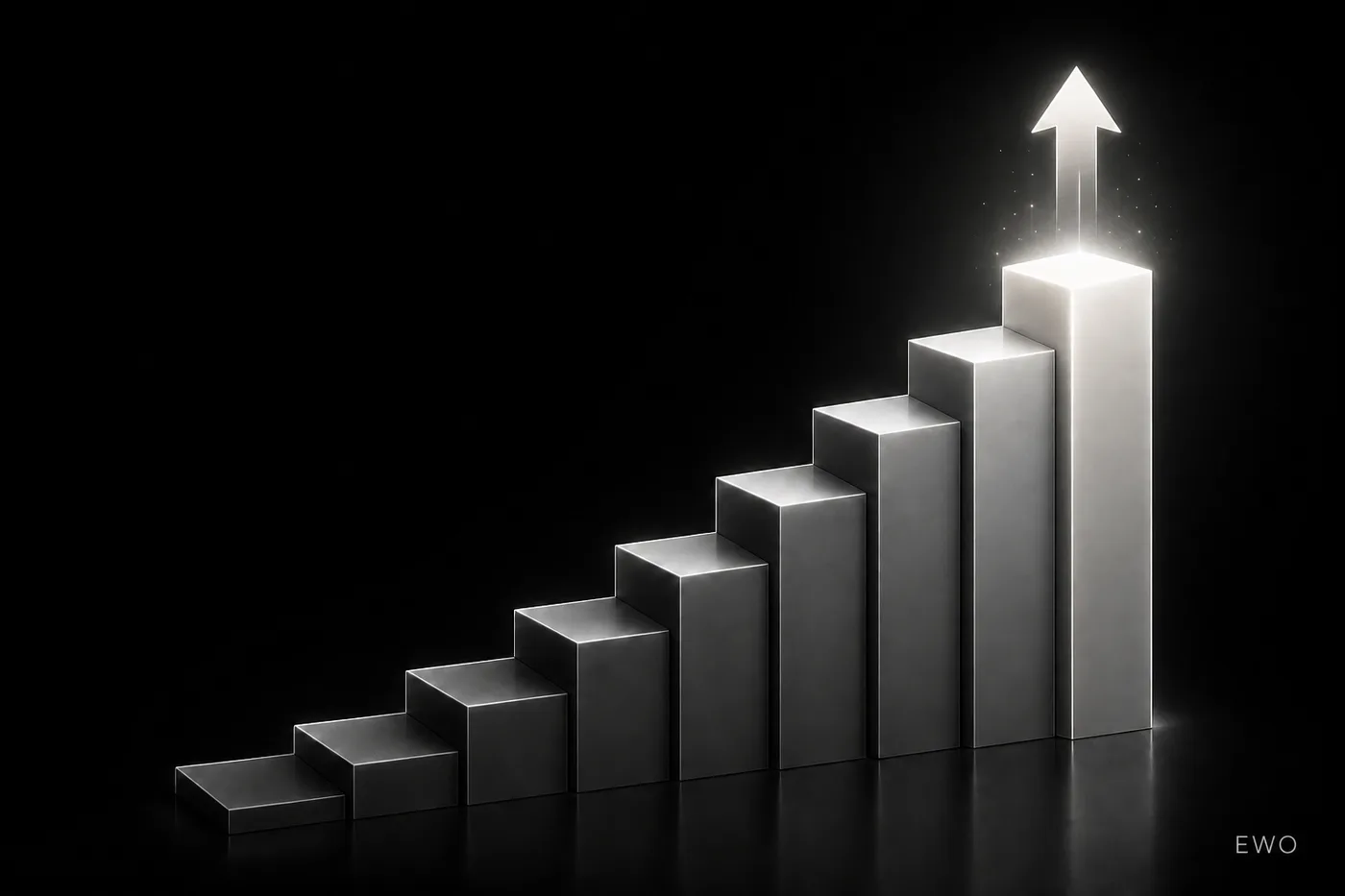 EWO illustration of a cam room ranking score climbing step by step to the top placement