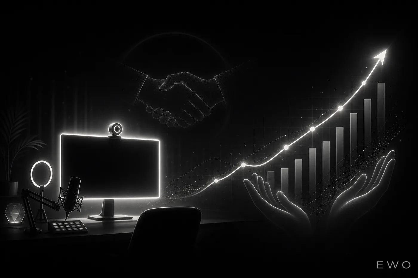 EWO webcam model promotion — earnings growth and traffic support illustration